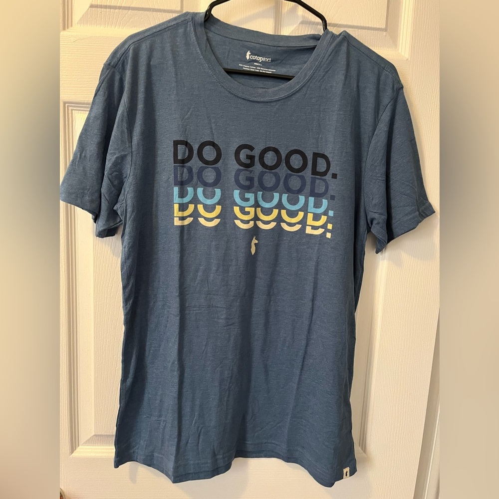 NWT Cotopaxi Do Good Repeat tshirt men’s L